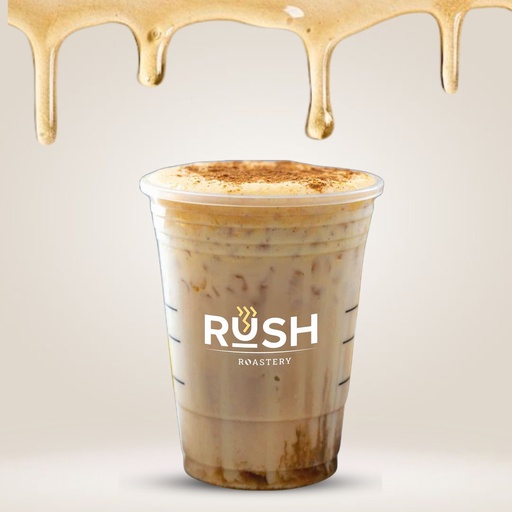 Sweet Caramel Butterscotch ice Shaken Latte