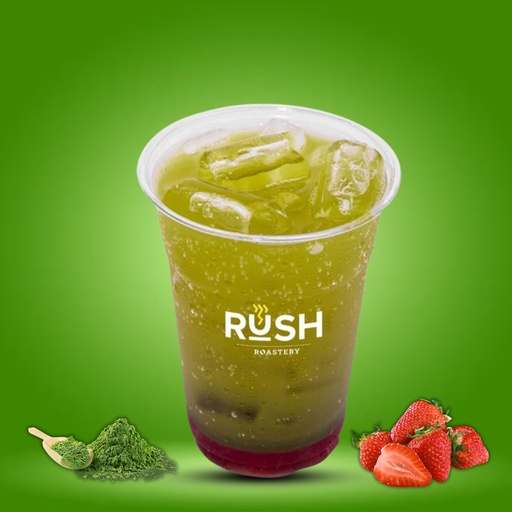 Iced Strawberry Kiwi Shaken Matcha